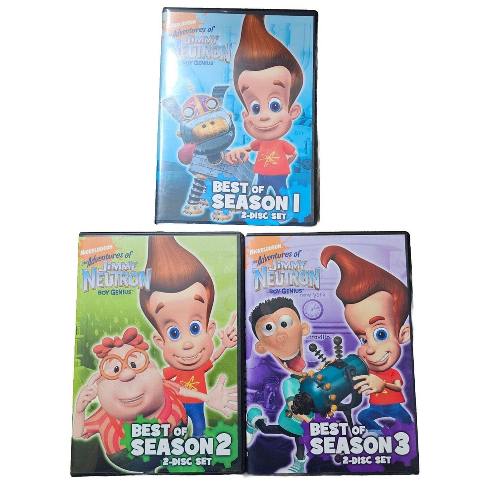 Jimmy Neutron: Boy Genius - Best Of Season 1 - 3 (2008, DVD) Lot Of 3